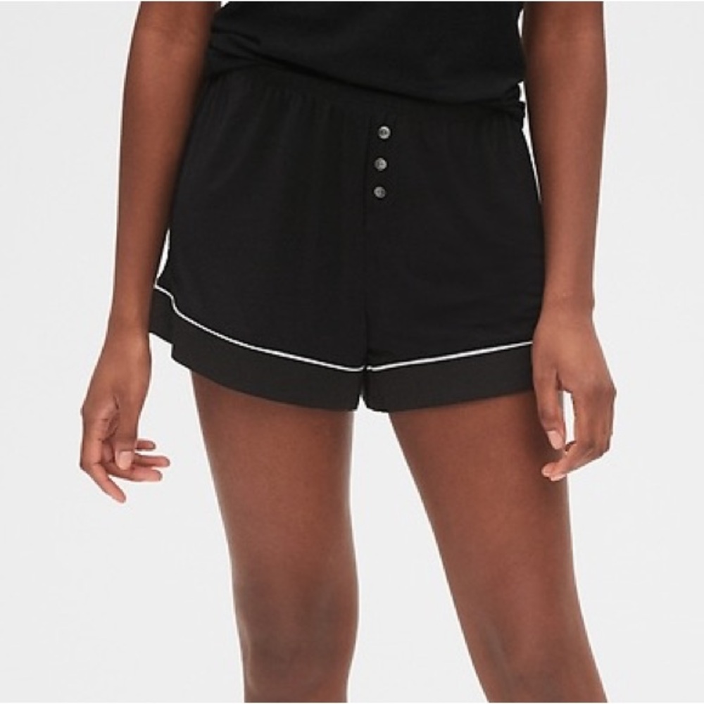 3/$20⚡️ LOVE by GAP Black $ White Micro Mini Pajama Shorts Elastic Waist